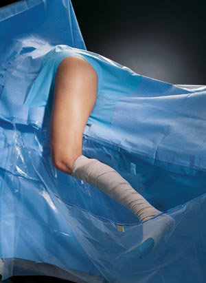 [89349] Halyard Drapes, Hip Drape, Clear Leg Pockets, Sterile, 9/cs