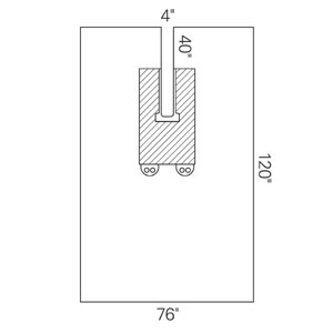[89301] Halyard Drapes, U-Drape, 17/cs