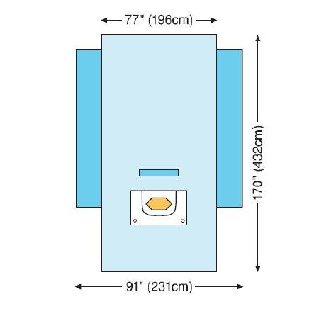 [6687] 3M™ Steri-Drape™ Craniotomy Steri-Drape , with Ioban™, 2 Incise pouch