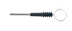 [ES25R] Symmetry Surgical Reusable Active Electrodes - Reusable, ½ Short Shaft Loop, Non-Sterile