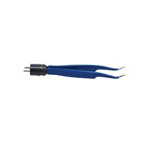 [A824] Symmetry Surgical Aaron Disposable Active Electrodes - Curved, 5", Fine, Smooth, Bipolar Forceps