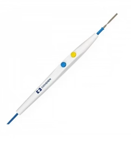 [E2450HS] Medtronic Valleylab Edge Hex-Lock Blade Electrode, Button Sw Pencil, AccuVac™ Smoke Evacuation