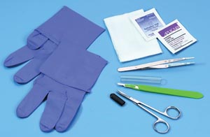 [744] Busse Dressing Sharp Debridement Changing Tray, Sterile