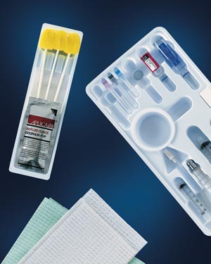 [181126] Avanos Universal Block Tray Includes: Povidone Iodine, 3CC, 5CC, 7CC, 10CC Plastic Syringe