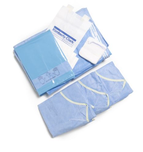 [88048] Halyard Endoscopy Pack Includes: Laparoscopic Abdominal Drape, Mayo Stand Cvr, 2 Ultra Surgcl.Gw