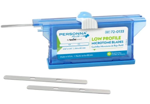 [72-0133] Accutec Personna Plus® Disposable Microtome Blades, Low Profile, .010", 10/dp