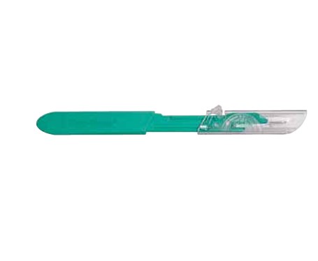 [373811] Aspen, Bard-Parker Protected Disposable Scalpels, Size 12, 10/strip, 50 strip/cs