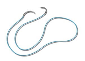 [784B] Surgical Look™ Dental Sutures, 3/0 Silk Suture, Black Braided, 18"/45cm, C6, 18mm 3/8 Circle