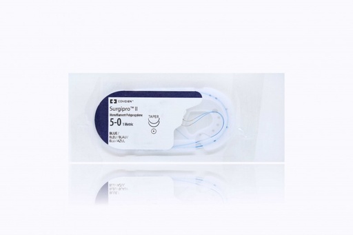 [VP755X] Medtronic Surgipro II 24 inch Size 5-0 CV-20 Monofilament Polypropylene Sutures, Blue, 36/Box