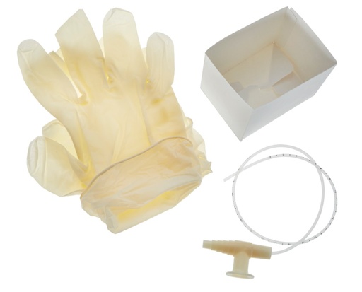 [AS376] Amsino Amsure® Suction Catheter Kits & Trays, 16FR, Solution Cup & 1 Vinyl Glove