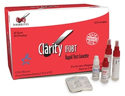 [DTG-FOB01] Clarity Diagnostics Colon Cancer Screening - Clarity Fecal Occult Blood Test Kit
