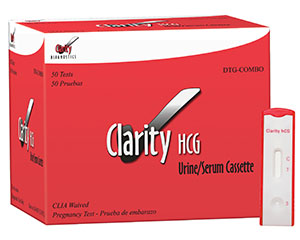 [DTG-COMBO] Clarity Diagnostics Pregnancy - Clarity HCG Combo Cassette