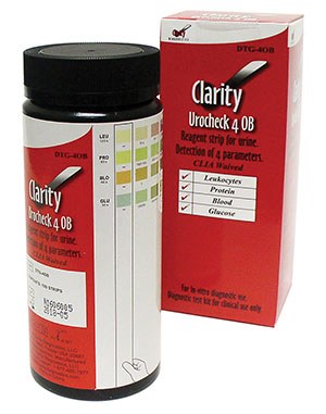 [DTG-4OB] Clarity Diagnostics Urinalysis - Clarity Urocheck, 4 OB