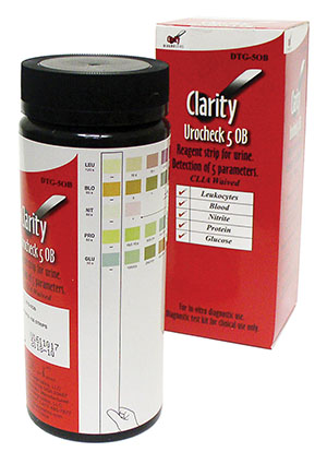 [DTG-5OB] Clarity Diagnostics Urinalysis - Clarity Urocheck, 5 OB