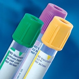 [367960] BD Vacutainer® Plus Plastic Blood Collection Tubes Hemogard™ Closure, 3.0mL, Lt. Green