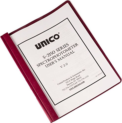 [S-2150-510] Unico S2150 Series Spectrophotometer, User Manual