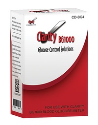[CD-BG4] Clarity BG1000 Glucose Controls Set, (1) Vial of Normal, (1) Vial of High Controls
