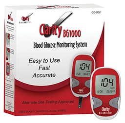 [CD-BG1] Clarity BG1000 Blood Glucose Meter Kit Only