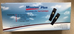[C132-3041] Acon Mission® Plus Hemoglobin Test Cartridges, 1 Code Chip, 60 Capillary Transfer