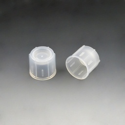 [118120] Globe Scientific LDPE Dual Position Snap Caps for 12mm Culture Tubes, Natural, 1000/Case