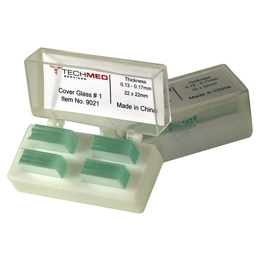 [9021] Dukal Tech-Med 13-17mm #1 Cover Glass, 2 oz, 1/Pack