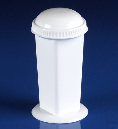 [513200] Globe Scientific 5-10 Places PP Coplin Staining Jars, White, 12/Case