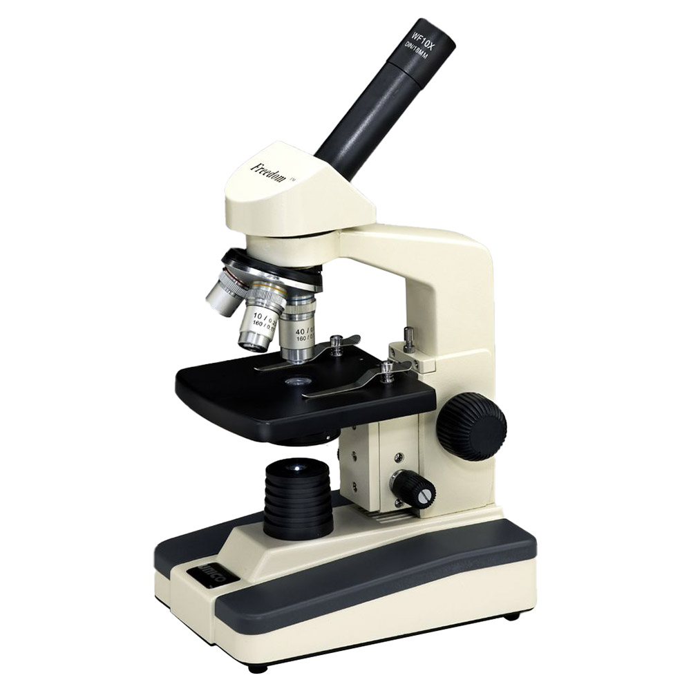 [M220LED-M] Unico Monocular Microscope with LED Illuminator and Mechanical Stage