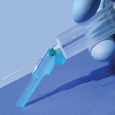 [1204] Globe Scientific Universal Fit Needle Holder w/ Safety Shield, 500/Case