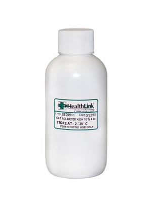 [400530] Healthlink Potassium Hydroxide, 10%, 4 oz
