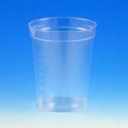 [5921] Globe Scientific 6.5 oz PS Specimen Collection Cup w/ Pour Spout, 500/Case