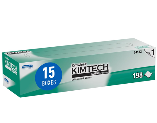 [34133] Kimberly-Clark Kimwipes Task Wipers, X-Large, 11.8" x 11.8", White, Disposable, Popup Box