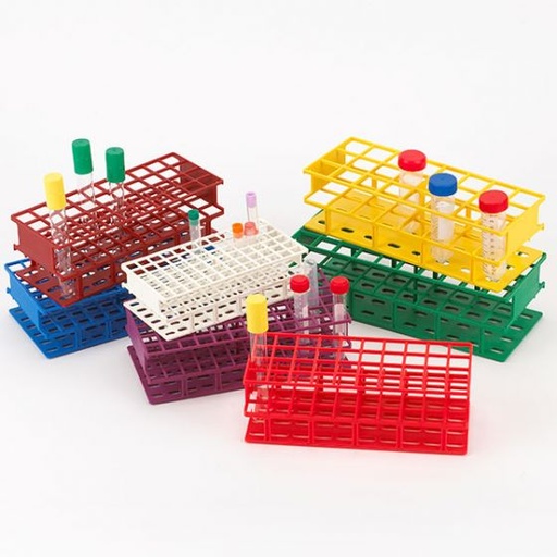 [456540G] Globe Scientific 16mm x 72 Places Nylon Full Size Wireless Tube Rack, Green