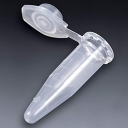 [111558] Globe Scientific 1.5 ml PP Microcentrifuge Tubes w/ Attached Snap Cap, Clear, 1000/Bag