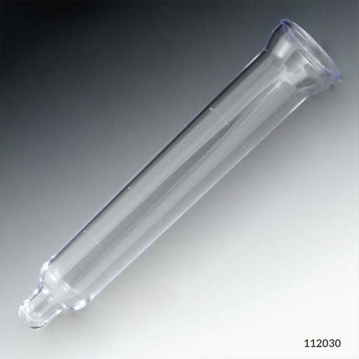 [112030] Globe Scientific 12 ml PS Flared-Top Whale Type Sediment Bulb Urine Centrifuge Tubes, 1500/Case
