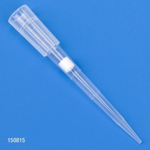 [150815] Globe Scientific 1-100µl Sterile Low Retention Racked Certified Filter Pipette Tips, Natural, 960/Box