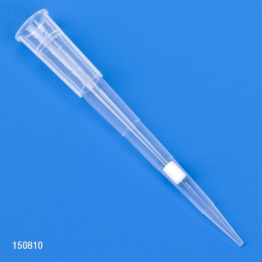 [150810] Globe Scientific 1-20µl Sterile Low Retention Racked Certified Filter Pipette Tips, Natural, 960/Box