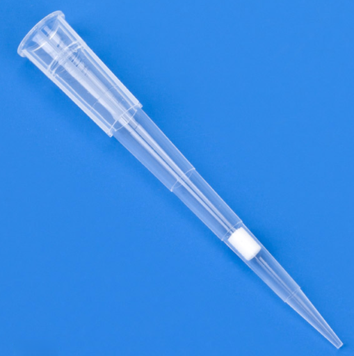 [150810] Globe Scientific 1-20µl Sterile Low Retention Racked Certified Filter Pipette Tips, Natural, 960/Box