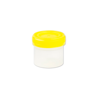 [P02-H402-FL] Medegen Starplex® Histology Containers, 40mL, Formalin Warning Label & O-Ring Cap, Yellow