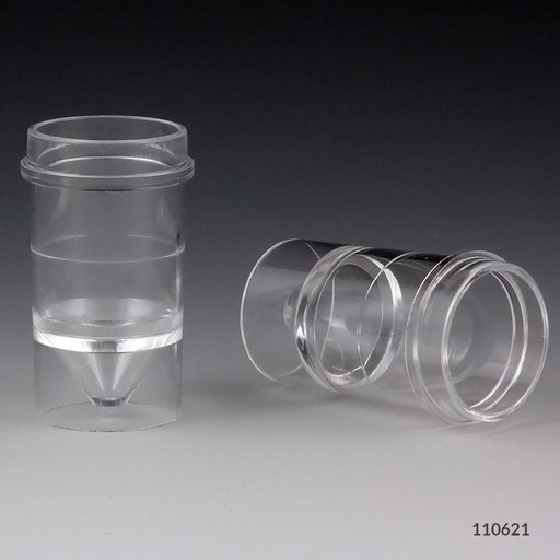 [110621] Globe Scientific 2.0 ml PS Multi-Purpose Sample Cups, 1000/Bag