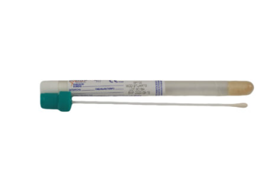 [P02-SP132] Medegen Modified Liquid Stuarts Media Gel& Sponge, Starswab Single Rayon Swab, Cap, Teal