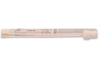 [P02-SP130D] Medegen Modified Amies Clear Gel, Starswab® Double Rayon Swab in Round Bottom Tube & Cap, White