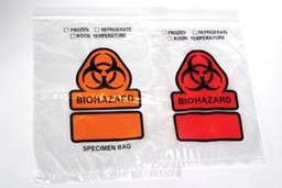 [B26] RD Plastics Specimen Transport Bag, Printed BIOHAZARD, 8&quot; x 10&quot;
