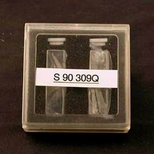 [S-90-309Q] Unico 10mm Pathlength Square UV-VIS Quartz Cuvette, 2/Pack
