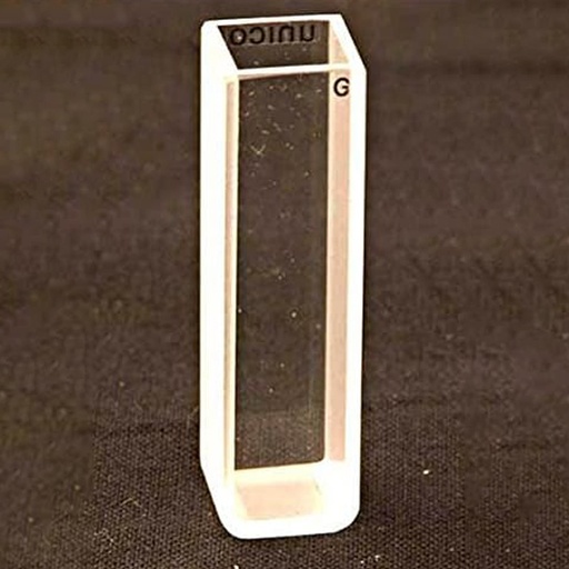[S-90-304G] Unico 10mm Pathlength Square Visible Glass Cuvette, 2/Pack