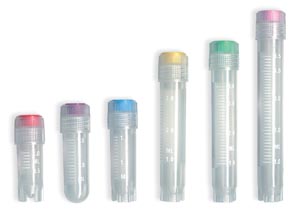[T309-3A] Simport Cryovial® Vial, Lip Seal, External Thread, 3mL Volume, Self-Standing