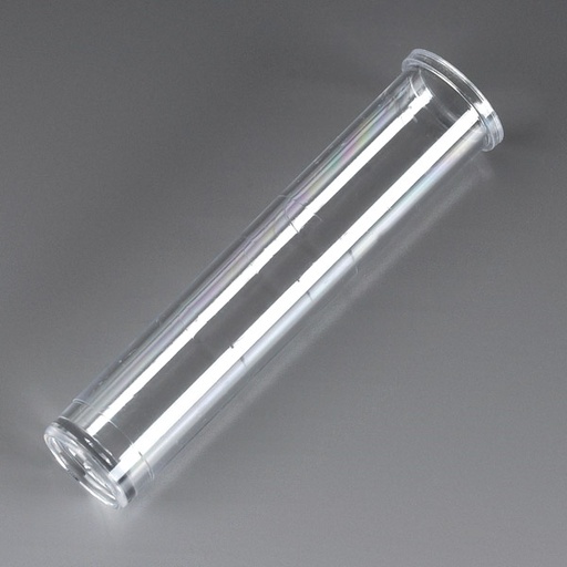 [114010] Globe Scientific 3 ml PS Flat Bottom Tubes w/ Rim, 1000/Bag
