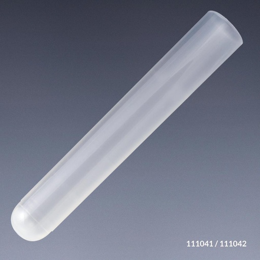 [111041] Globe Scientific 12 ml PP Round Bottom Plastic Test Tubes, 2000/Case