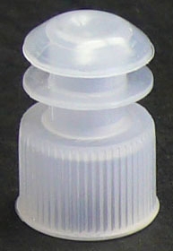 [118127C] Globe Scientific LDPE Flange Plug Caps for 12 mm Test Tubes, Natural, 1000/Bag