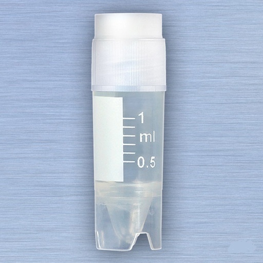 [3001] Globe Scientific CryoClear 1 ml PP Cryogenic Vials w/ Internal Threaded, 500/Case