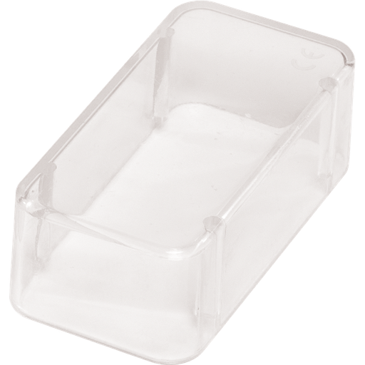 [50Z404] Zirc 14-Hole Bur Block Cover (1" High) CLEAR